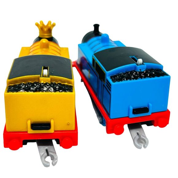 Thomas & Friend Track Master Motorized Engine Gold Crown Blue Lot of 2 - Tested - Picture 5 of 11
